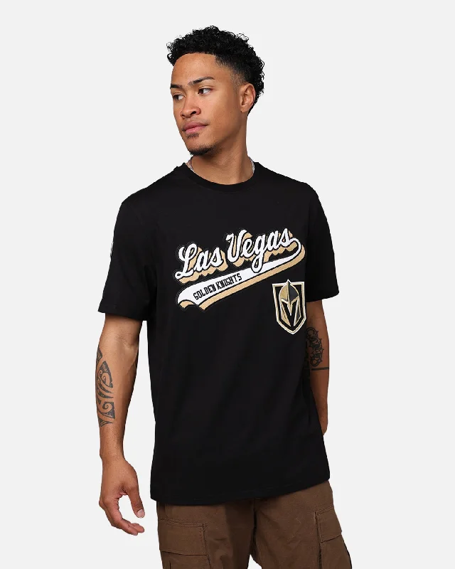 Pro Standard Vegas Golden Knights T-Shirt Black-- Collared T-Shirt Boat Neck A-Line