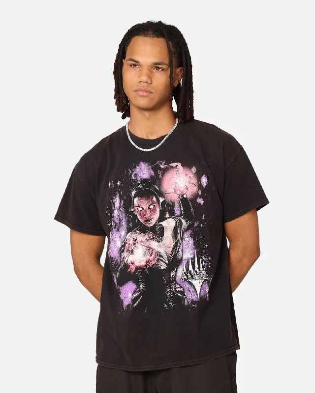 Goat Crew X Magic: The Gathering Liliana Vintage T-Shirt Black Wash-- Terry Blend Velvet Blend Canvas Blend