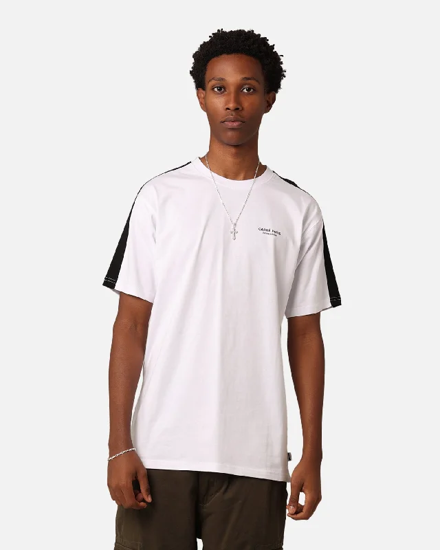 Carre Most High T-Shirt White/Black-- V-Neck T-Shirt Long Sleeve Cotton