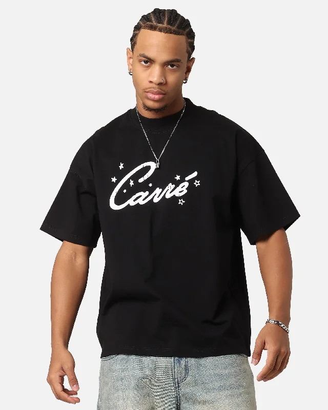 Carre Double Trouble T-Shirt Black-- Terry Blend Velvet Blend Canvas Blend