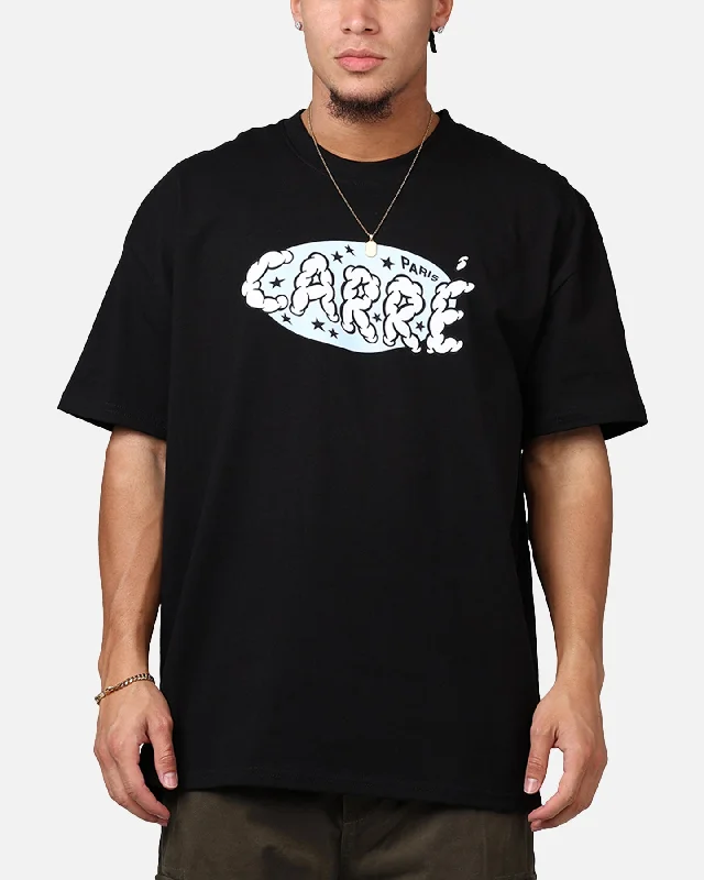 Carre Clouds T-Shirt Black-- Spandex Blend Rayon Blend Denim Blend