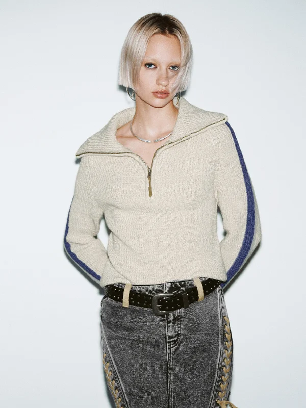 Wide Lapel Skinny Knitted T-Shirts-- Layered Multi-layer Single Layer