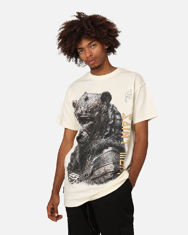 Saint Morta Ancients Lafayette T-Shirt Off White-- Welt Pockets Slit Pockets
