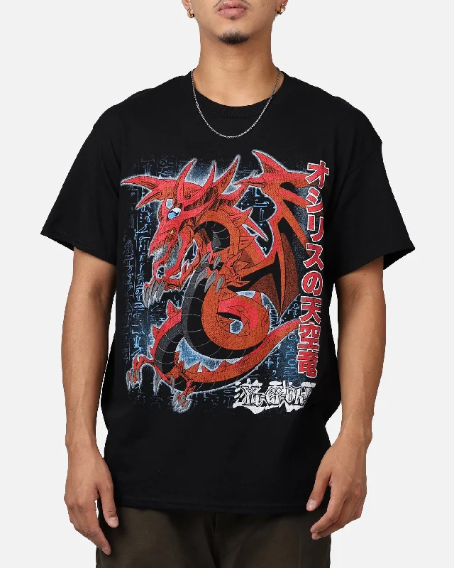 Goat Crew X Yu-Gi-Oh! Slifer Vintage T-Shirt Black-- Front Pockets Side Pockets Patch Pockets