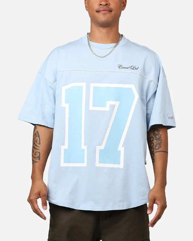 Carre Hitta Grid Iron T-Shirt Light Blue-- Casual Formal Business