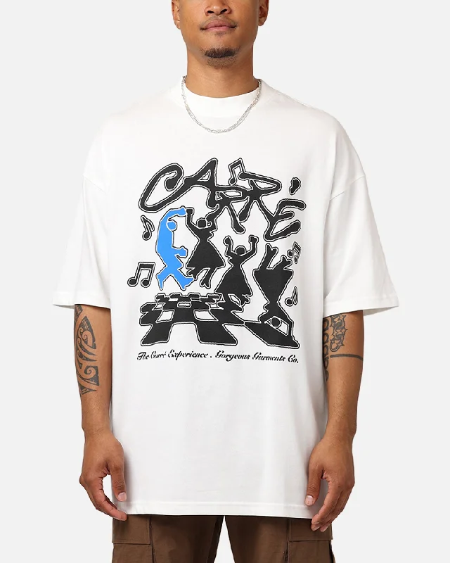Carré Dinner Party Oversized T-Shirt Off White-- Notch Collar Peter Pan Collar Cowl Neck