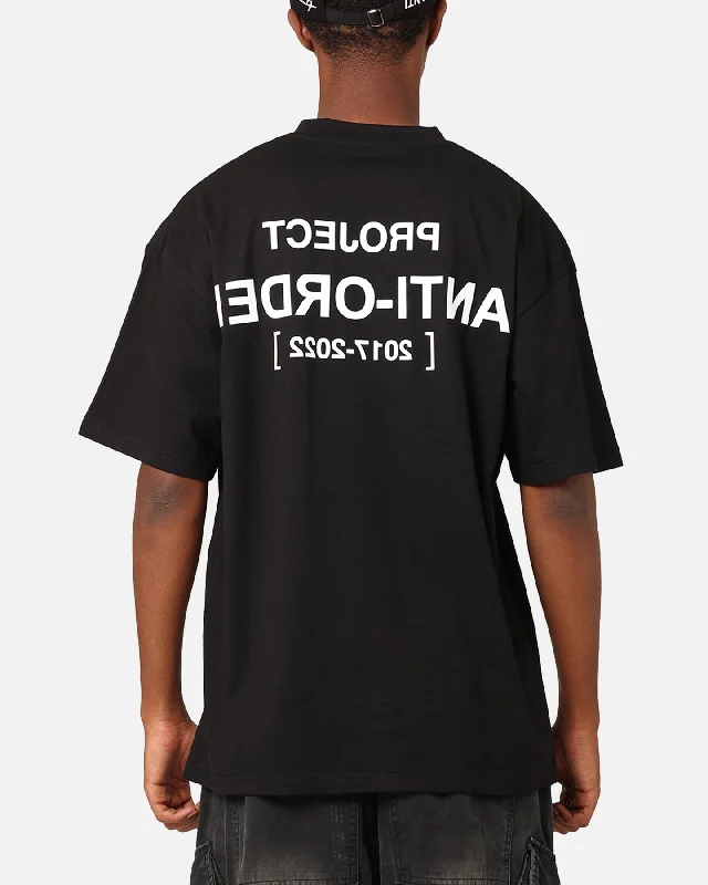 The Anti Order Project Anti T-Shirt Black-- Knit Fabric Woven Fabric Fleece Fabric