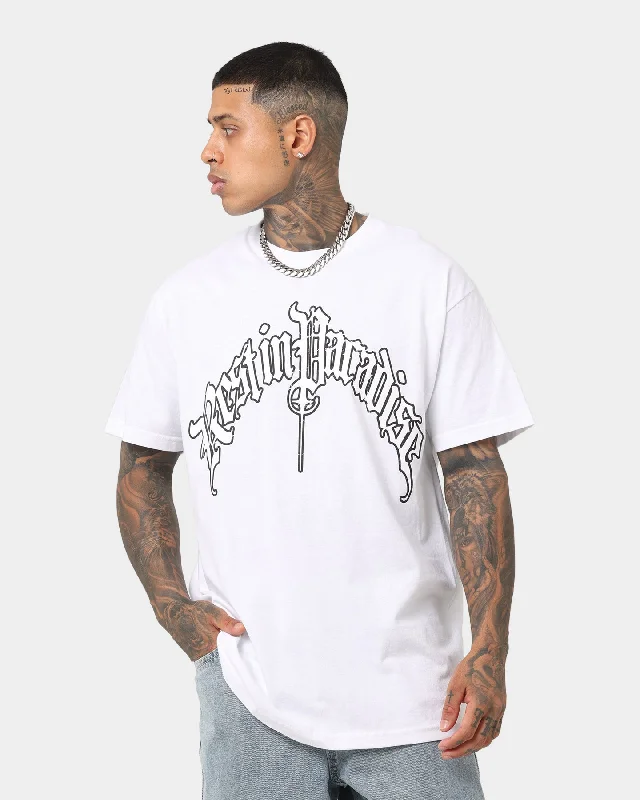 Rest In Paradise Arches T-Shirt White-- Mesh Blend Leather Blend Suede Blend