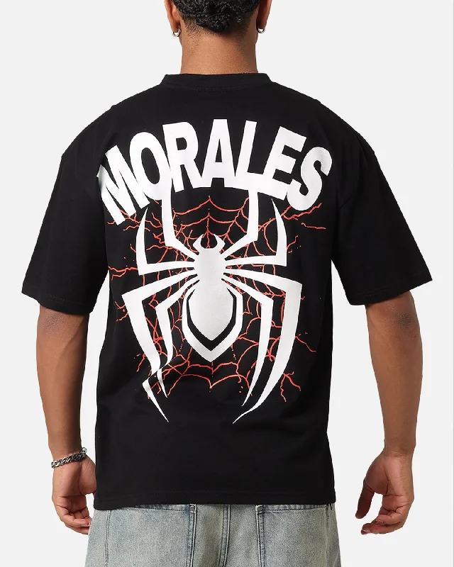 Goat Crew Marvel Spider-Man Y2K Miles T-Shirt Black-- Oversized T-Shirt Spandex breathable