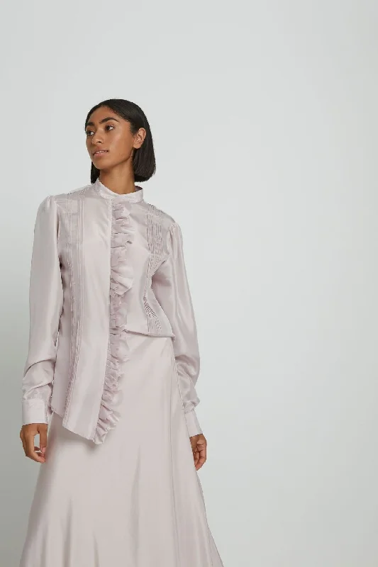 LET'S BE HONEST SHIRT - BALLERINA-- Solid Color Striped Floral