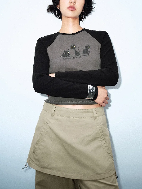 Crew Neck Skinny T-Shirts-- Silk Blend Satin Velvet