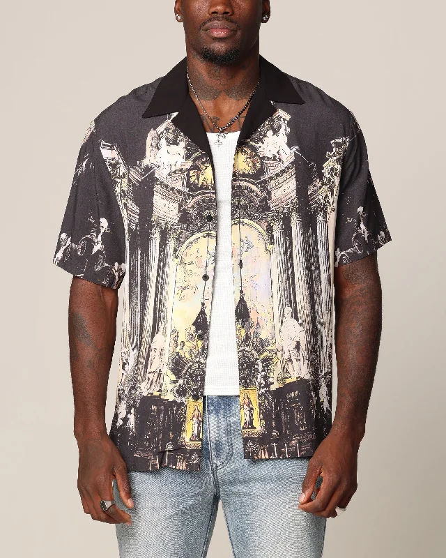 Saint Morta Divine Reverence Button Up Shirt Multi-- Fleece Fabric Down Fabric Feather Fabric
