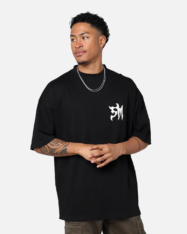 Saint Morta Tribe Premium T-Shirt Black-- Lace Blend Ribbed Blend Corduroy Blend