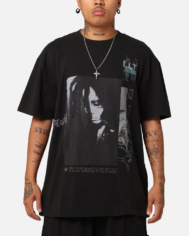 Ksubi X Trippie Redd Biggie T-Shirt Black-- Silk Blend Satin Velvet