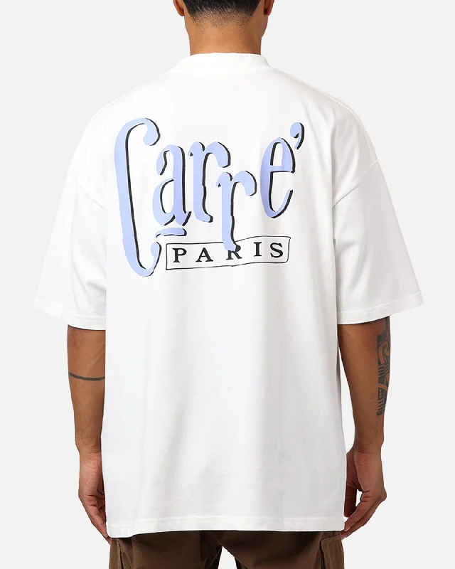 Carré Deli Oversized T-Shirt Off White-- Collared Crew Neck Turtle Neck