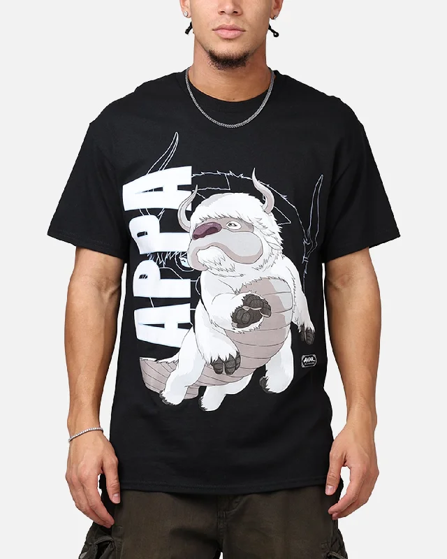 Goat Crew X Avatar: The Last Airbender Appa T-Shirt Black-- Print Jacquard Patchwork