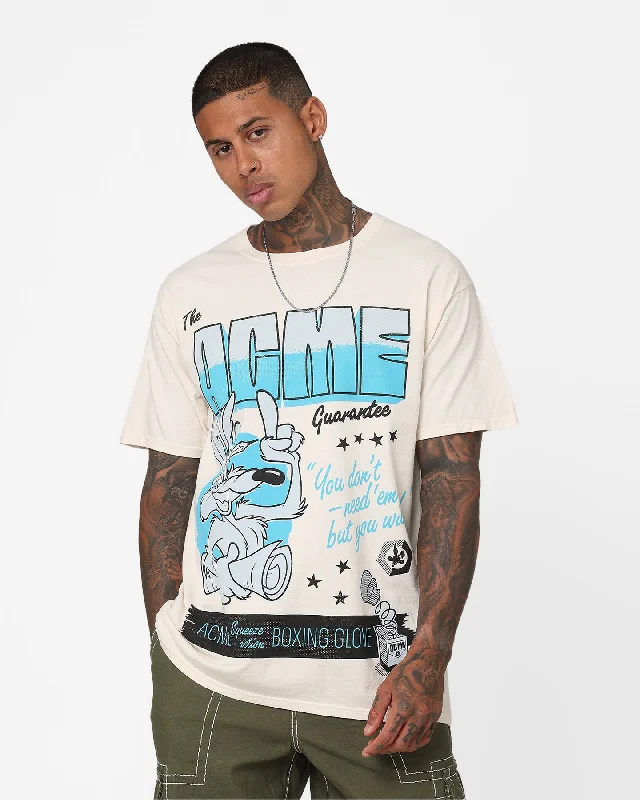 Goat Crew Acme Oops T-Shirt Off White-- Anti-Pilling Machine Wash Handmade