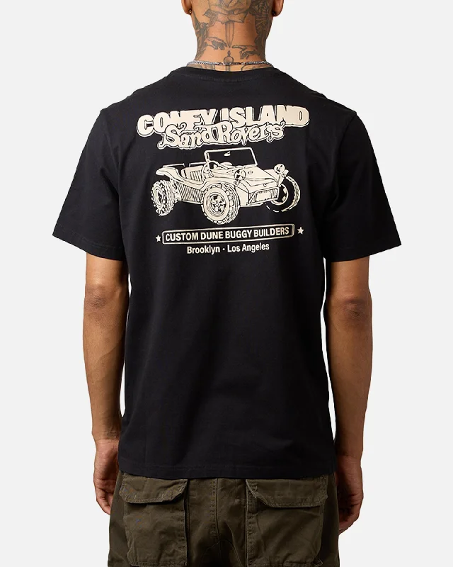 Coney Island Picnic Sand Rovers T-Shirt Washed Black-- Fleece Nylon Spandex