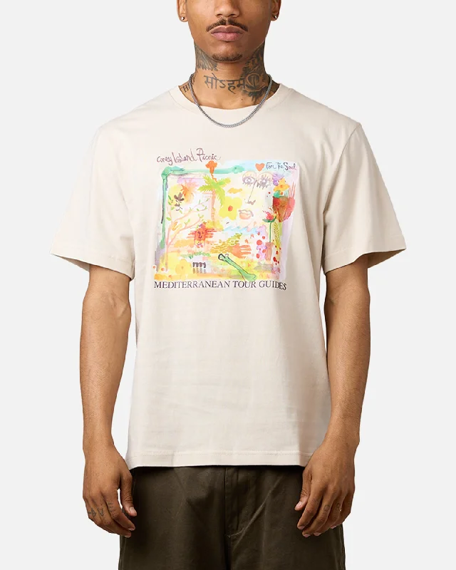 Coney Island Picnic Tour Guide T-Shirt Oatmeal-- Chenille Brocade Lace