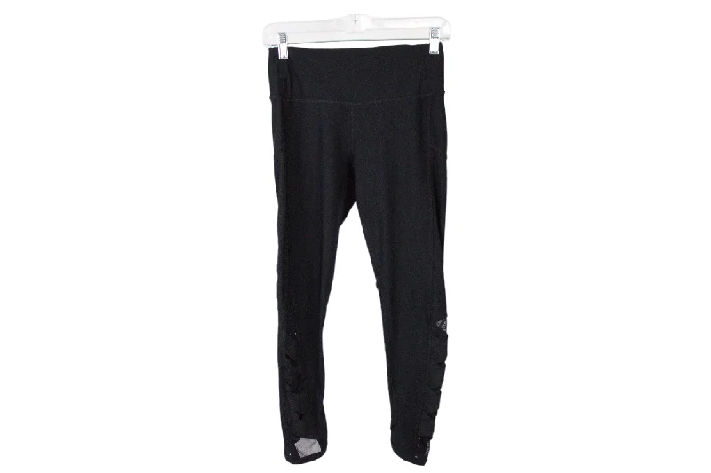 RBX Black Leggings | XS Elegant Sheer Leggings