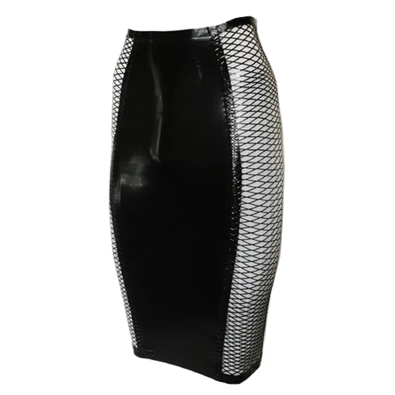 Hourglass Fishnet Skirt velvet skirt plush
