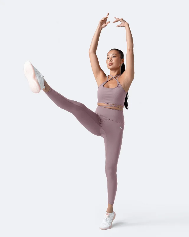 Dusty Pink ⅞ Leggings Stylish Printed Stretch Leggings
