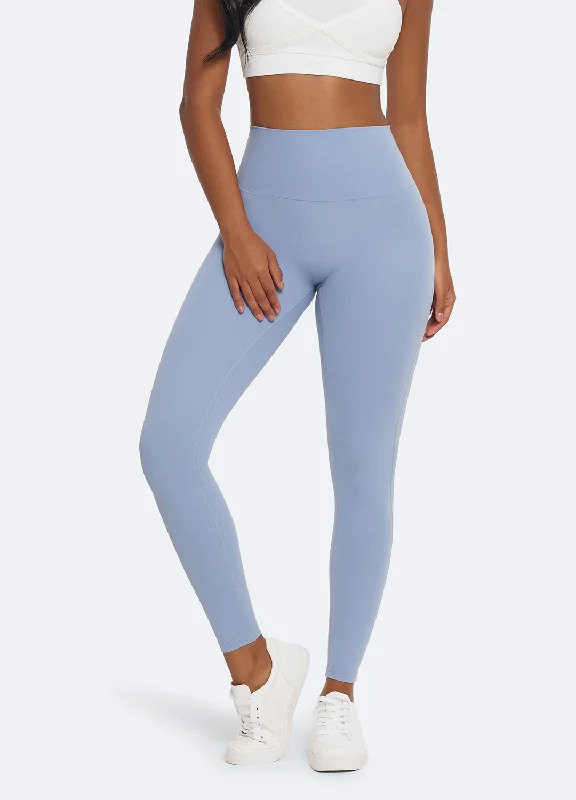 Push-Up Leggings with Back Pockets Trendy Foil Finish Leggings