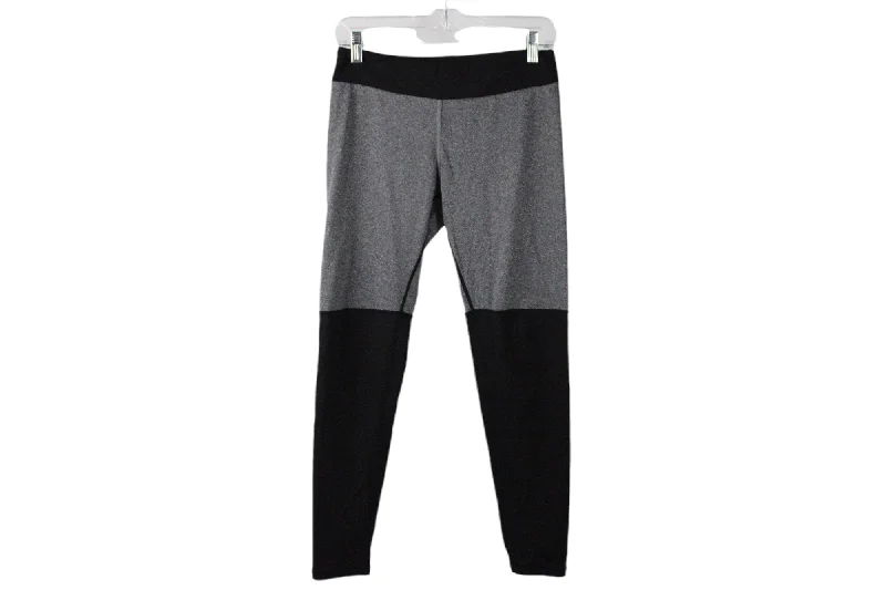 Gray Black Capri Legging | M Stylish Colorful Activewear Leggings