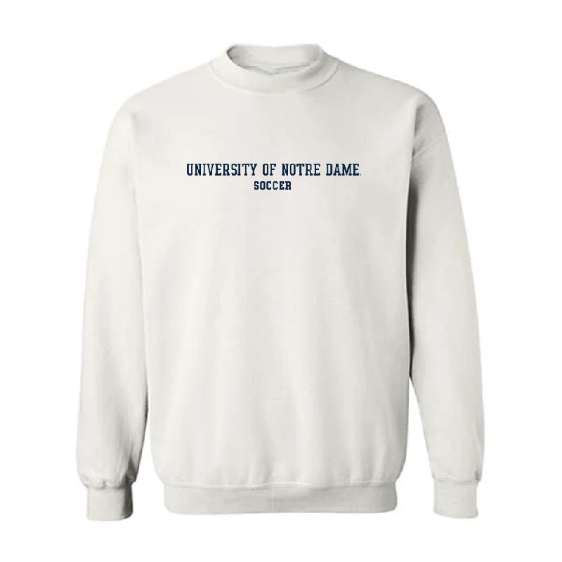 Notre Dame - NCAA Women's Soccer : Melinda Hathaway - Classic Fashion Shersey Crewneck Sweatshirt Hoodie with Double Zipper Versatile Adjustable