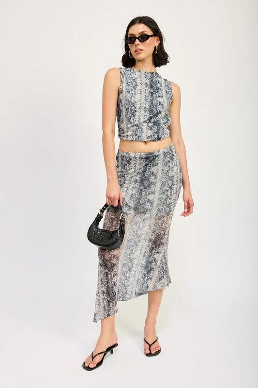 Emory Park Mermaid Maxi Skirt leather skirt bold