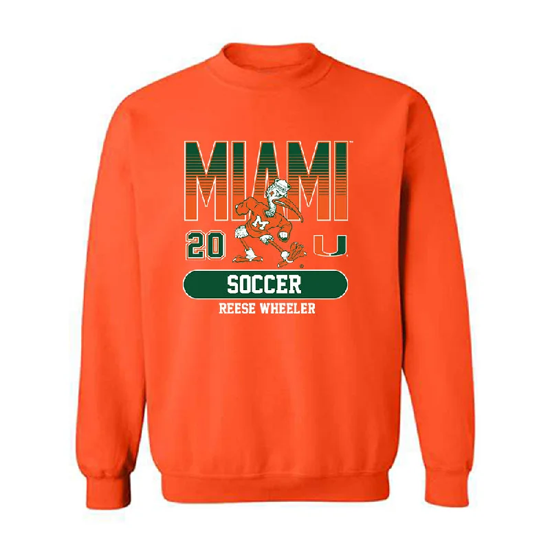 Miami - NCAA Women's Soccer : Reese Wheeler - Classic Fashion Shersey Crewneck Sweatshirt Zip Hoodie Drawstring Kangaroo Pocket