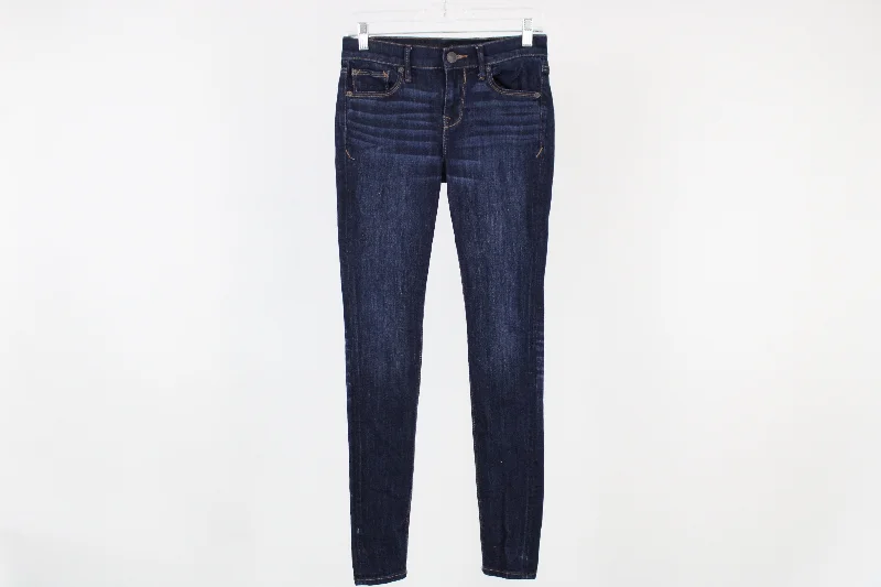 Express Dark Wash Legging Mid Rise | 2 Trendy Mesh Leggings