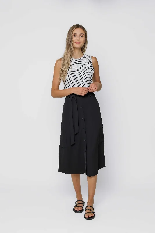 Sally Midi Skirt cashmere skirt rich