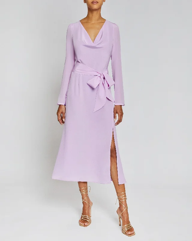 PIPER Cowl Neck Dress in Silk Crepe de Chine Tunics Recommended stylist