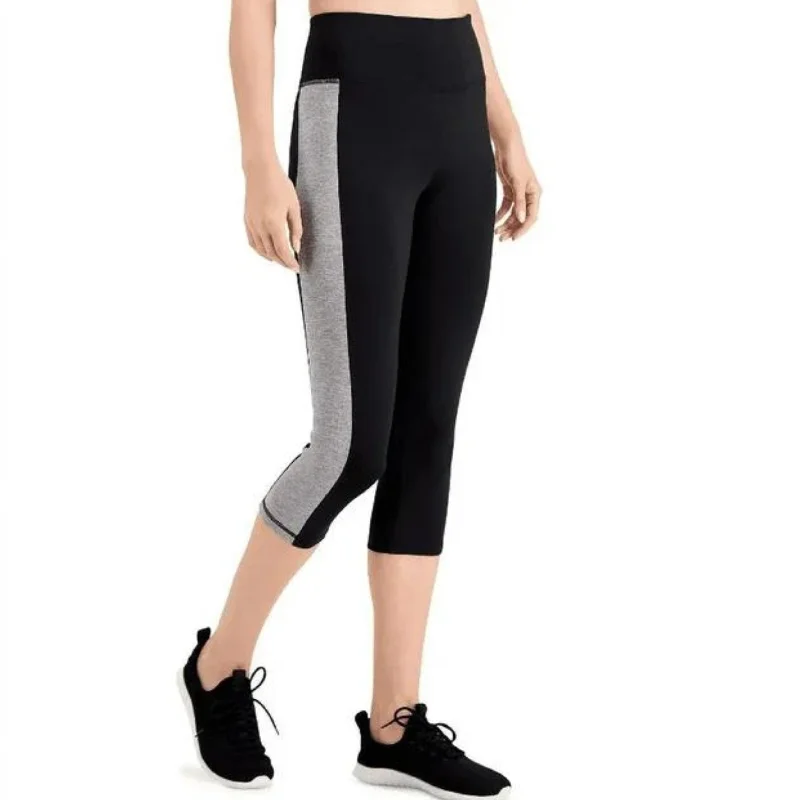 IDEOLOGY -  Essentials Colorblocked Cropped Leggings Stylish Capri Leggings