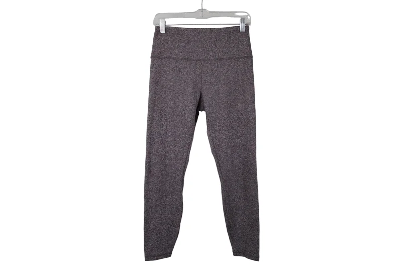 Zobha Purple Heather Legging | M Trendy Sweat-Wicking Workout Leggings