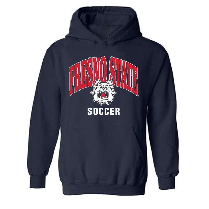 Fresno State - NCAA Women's Soccer : Anaya Shelton - Classic Shersey Hooded Sweatshirt Hoodie with Neon Bright Vibrant Fresno State - NCAA Women's Soccer : Anaya Shelton - Classic Shersey Hooded Sweatshirt Hoodie with Neon Bright Vibrant