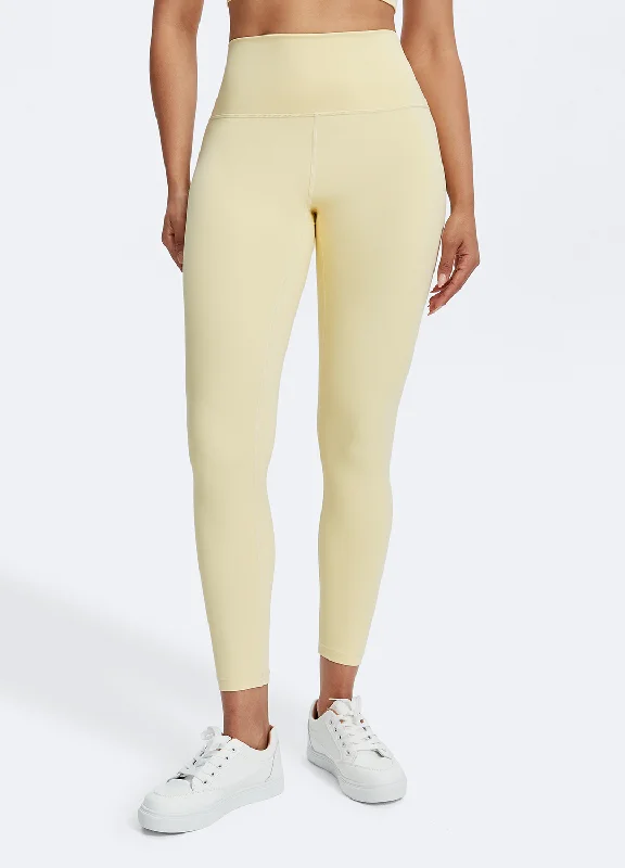 Pilates High-Rise Leggings Fashionable Leather-Look Leggings