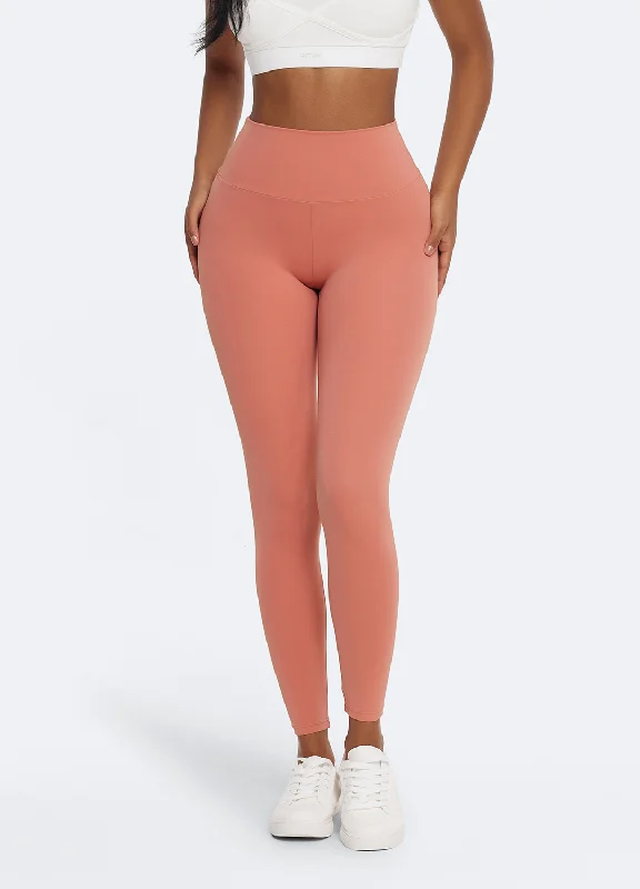 V-Seam Leggings with Push Up Comfortable Slip-On Leggings