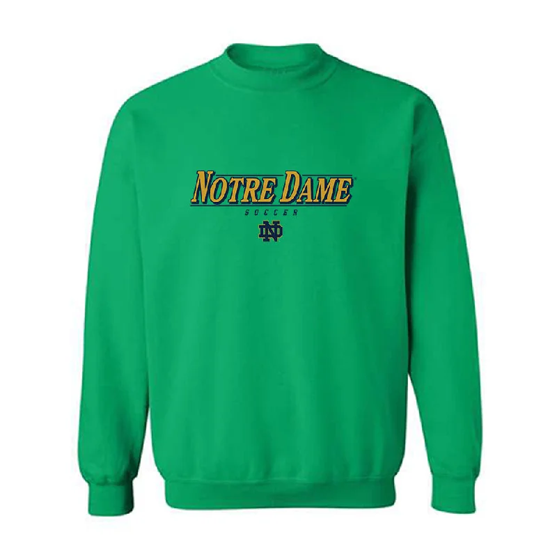 Notre Dame - NCAA Women's Soccer : Melinda Hathaway - Classic Shersey Crewneck Sweatshirt Hoodie with Monochrome Minimalist Simple