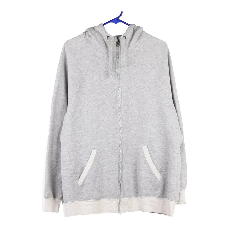 Champion Hoodie - 2XL Grey Cotton Blend Hoodie with Slim Fit Tailored Modern