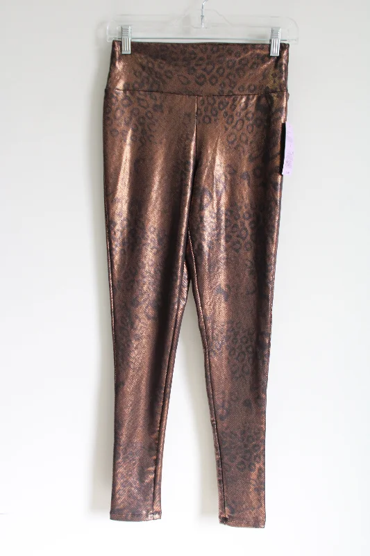 NEW Wild Fable Metallic Leopard Print Leggings Fashionable Floral Active Leggings
