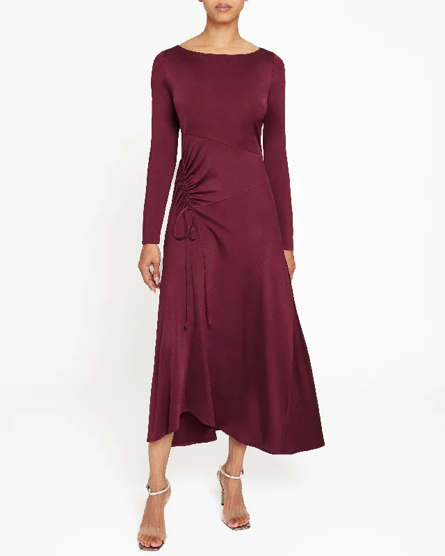 TIA Long Sleeve Handkerchief Midi Jersey Dress Tunics Floral girly
