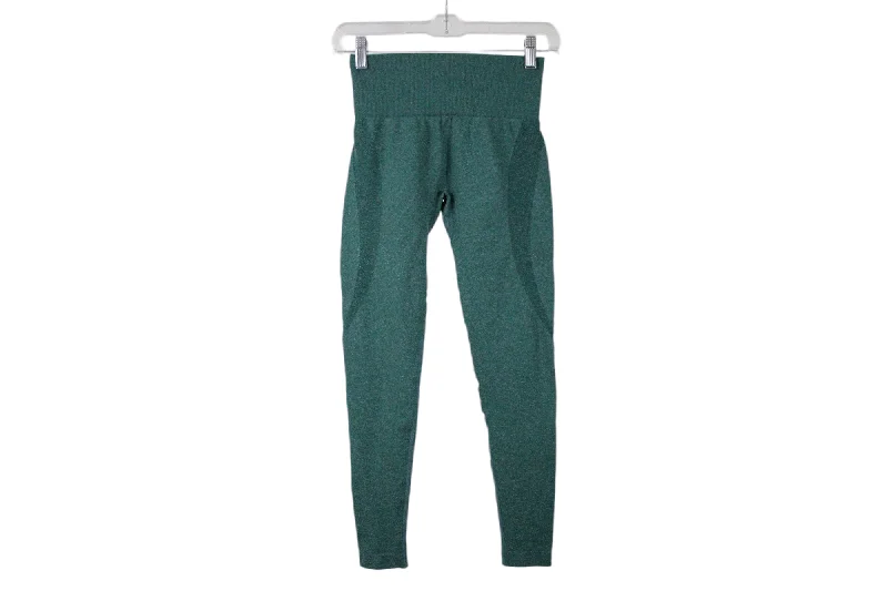 Blue Green Leggings | XS Trendy High-Compression Leggings