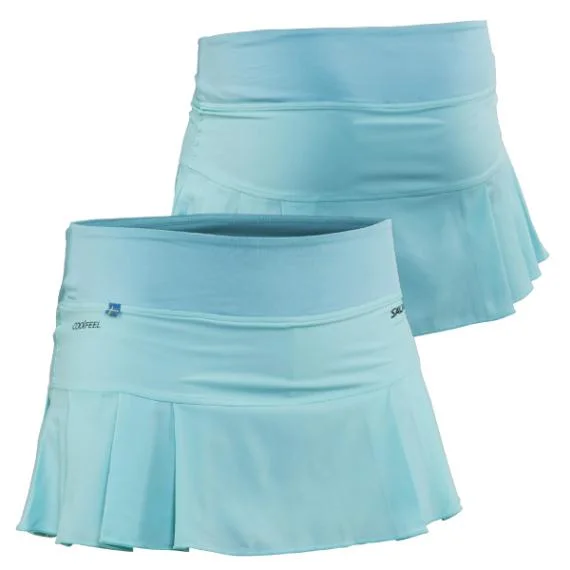 Salming Strike Skirt Turquoise leather skirt bold