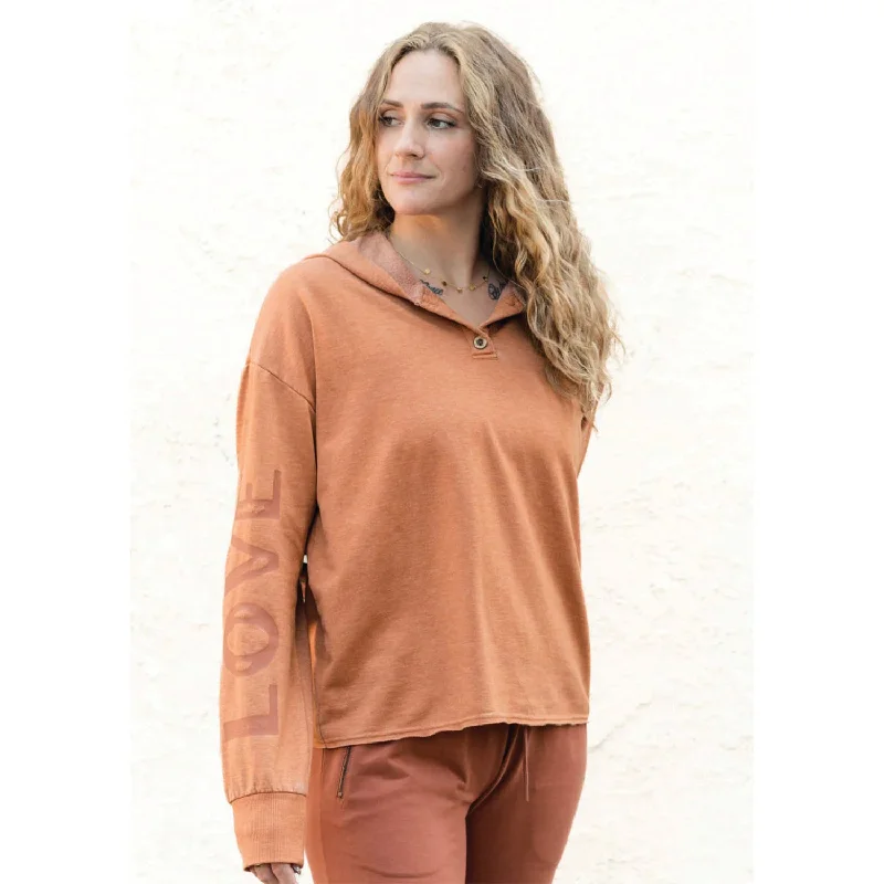 Women's Splendid Iris Emma Hoodie Love Spice Hoodie with Magnetic Closure Innovative Modern