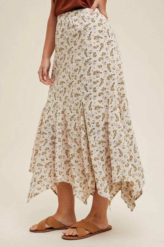 Skirt | Shell Floral casual skirt length