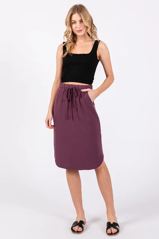 Plum Skirt cashmere skirt fine