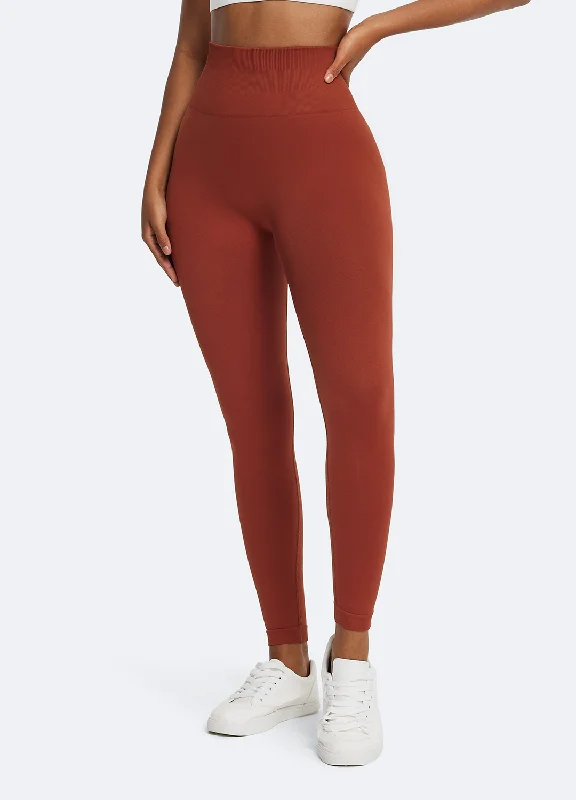 V-Back Scrunch Leggings Trendy Color Block Leggings