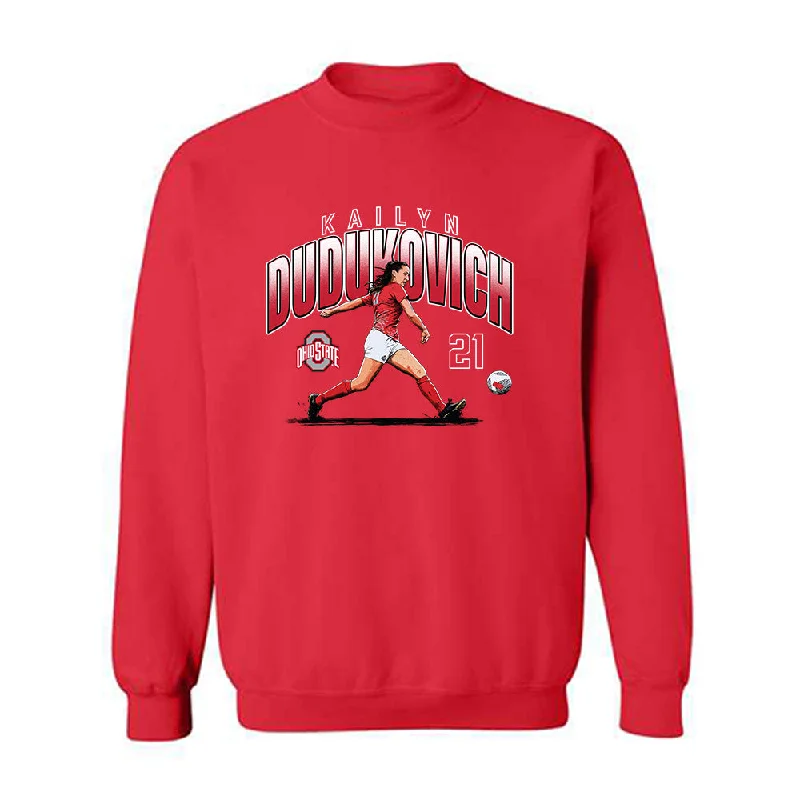Ohio State - NCAA Women's Soccer : Kailyn Dudukovich - Crewneck Sweatshirt Hoodie with Print Artistic Unique